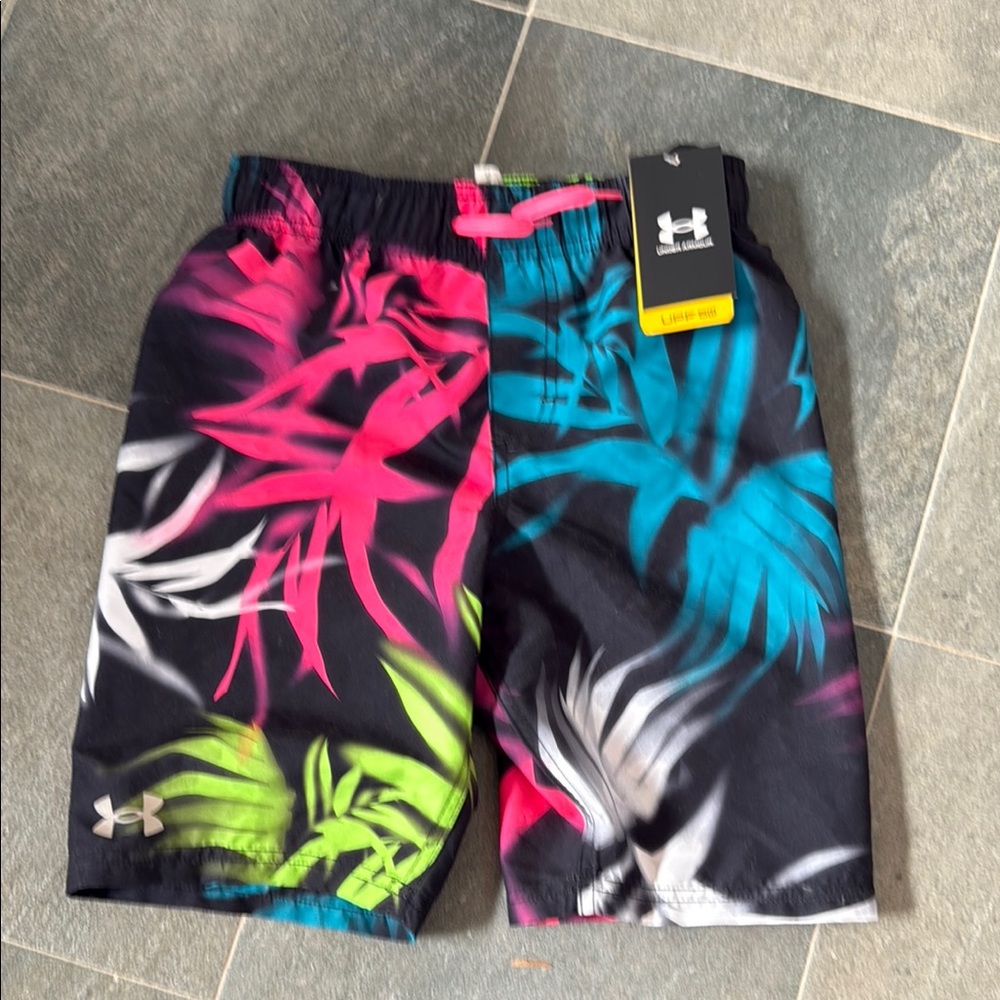 Under Armour Leaf Print Swim Shorts
